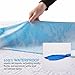 LUCID Premium Rayon from Bamboo Jersey Mattress Protector | Queen Size Waterproof Mattress Protector | Ultra Soft, Fitted Sheet Style, White