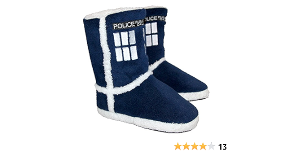 tardis boot slippers