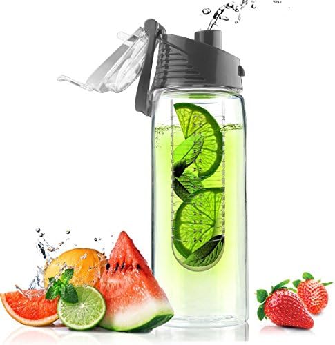Duel Tech24oz. Fruit Infuser (Red) BPA/EA FREE Tritan Water Bottle