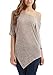 VESSOS Blouses Women's Irregular Hem Off Shoulder Batwing Tunic Shirt