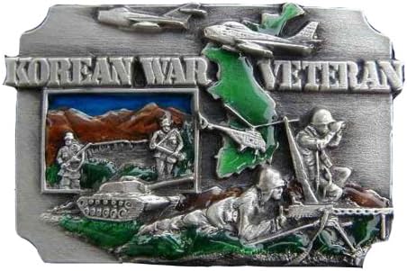 Korean War Veteran Novelty Belt Buckle
