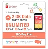 $21/Mo Red Pocket Prepaid Wireless Phone Plan + SIM