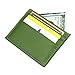 DEEZOMO Genuine Leather RFID Blocking Card Case Wallet Slim Super Thin 6 Card Slots Compact Wallet - Green
