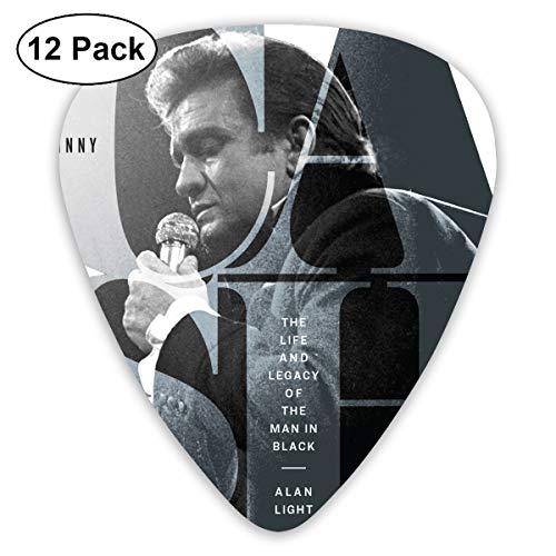 How Johnny Cash Stays So Cool Featured Unique Medium Hard Guitar Picks 12 Pieces for Electric Guitars,Acoustic Guitars, Mandolin and Bass