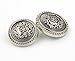 Funcoo 11 pcs Antique Metal Blazer Button Vintage Suits Button Set for Blazer, Suits, Sport Coat, Uniform, Jacket (Silver)