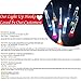 Lighted Crochet Hooks with Case, 6 pcs Set with 3 Pack Replacement Batteries - LED Lite Hooks with Ergonomic Soft Grip Handles - Set of 6 Hooks for Arthritic Hands - Size 4mm to 6.5mm (RED)