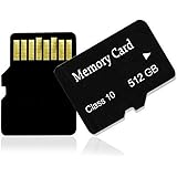 Micro Memory Card 512GB High Speed Class 10 TF Card with Adapter for SD Card SD SDXC Card for Cell Phone Camera MP3 512 GB