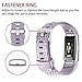 POY Replacement Bands Compatible for Fitbit Charge 2, Classic & Special Edition Sport Wristbands, Large Lavender, 1PC