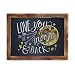 Rustic Torched Wood Magnetic Wall Chalkboard, Large Size 18" x 24", Framed Chalkboard - Decorative Magnet Board Great for Kitchen Decor, Weddings, Restaurant Menus and More! ... (18" x 24")...