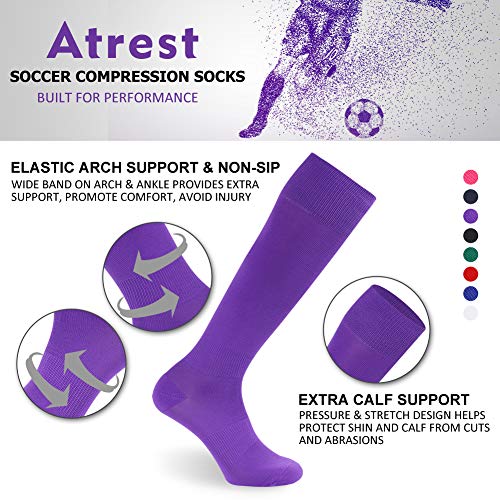 image for Over Knee High Soccer Socks, Atrest Long Team Sports Soccer Softball R