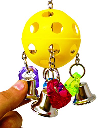 Bonka Bird Toys 1937 Bellpull Bird Toy Parrot Cage Toys Cages African Grey Conure Cockatiel