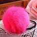 LOVEF Fashion 6 Pcs Sweet Rabbit Faux Fur Fluffy Ball Pom Pom Scrunchies Elastic Ponytail Holder hair rope hair accessories