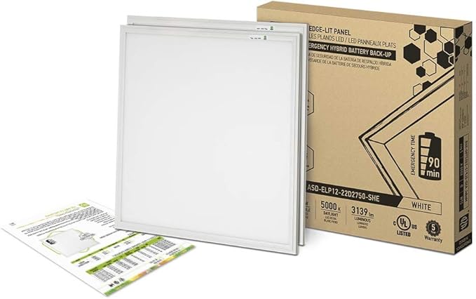 Amazon Com Led Panel Troffer Light 2x2 Led With Emergency Battery