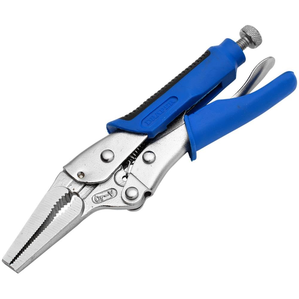 Draper 89126 165mm Soft Grip Long Nose Self Grip Pliers