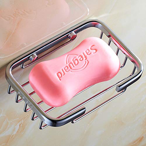 ThinkTop Soap Dish for Shower Solid Brass Chrome Finished Bathroom Shower Soap Basket Toilet Soap Dishes Holder Wall Mounted