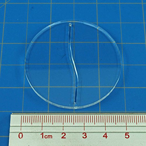 Paper Miniature Bases, 50mm Circle, 3mm Clear (10)