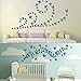 Ewong 3D Butterfly Wall Stickers Arts Decor Crafts for Kids Girls, Home Decorations for Living Room Baby Bedroom Bathroom Nursery Classroom Office Decals 60PCS (60 Blue)