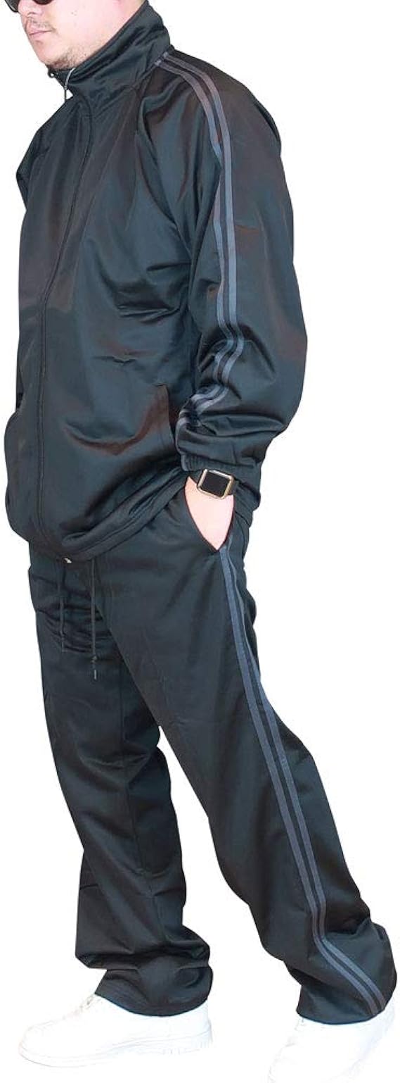 Amazon 大きいサイズ メンズ ジャージ 上下セット セットアップ 部屋着 ルームウエア 2本ライン パジャマ ルームウェア 通販