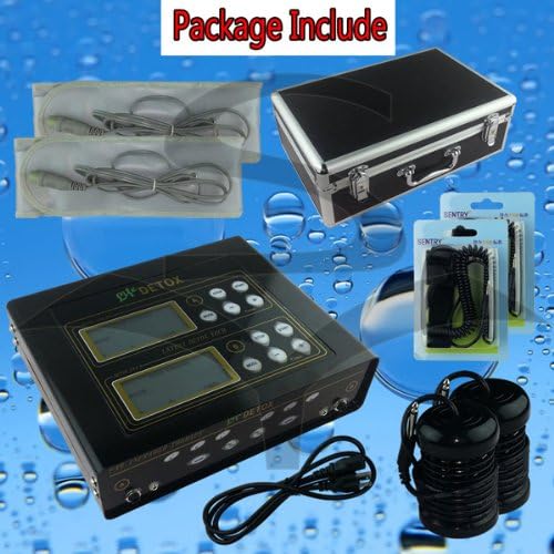 EHM Dual Ionic Foot Detox Spa Bath LCD Machine & Fir Belts 5 Modes Ion Cleanse