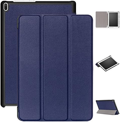 For Lenovo Tab 4 10 Case, [NOT FOR Lenovo Tab 4 Plus 10"] WXZipo Premium Slim Book Style Smart Cover with Stand and Auto Wake/Sleep Case for Lenovo Tab 4 10 (TB-X304F,N) - Darkblue