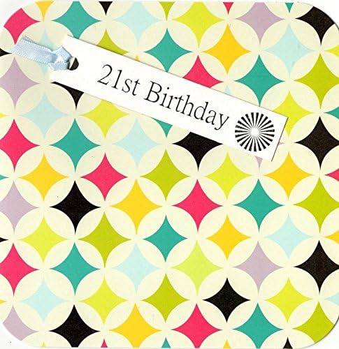 Tag Tastic 21St Birthday Hand-Finished Card Greeting Cards By Yasmin