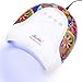 Belle 48W LED/UV Nail Lamp with Sensor and 4 Timer,Nail Dryer Lamp with Colorful Tribal Prints look,for Gel Nails and Curing UV Gels/Extending Gels