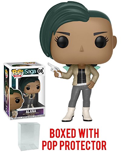 Funko Pop! Comics: Saga - Alana with Gun Vinyl Figure (Bundled with Pop Box Protector Case)