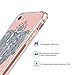 MOSNOVO Mint Henna Elephant Designed for iPhone SE 2020 Case/Designed for iPhone 8 Case/Designed for iPhone 7 Case - Clear