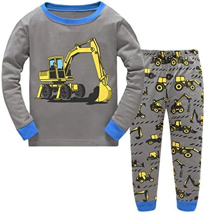 Cotton Little Pajamas Boys' Crown Sleepawear Long Sleeve Pj