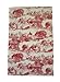 Toile French Country Dish Towel, Set of 2 Red