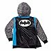 C-Life DC Comics Batman Little Boys Fleece Zip Up Cape Hoodie,7,Gray