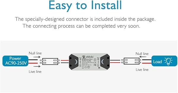 eMylo Smart Switch Zigbee Light Switch Zigbee Receptor de Mdulo de control remoto Temporizadores de automatizacin del hogar Compatible con Alexa Google Control Home iPhone Android App 2 unidades