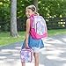 Reinforced Water Resistant School Backpack and Insulated Lunch Bag Set - Flower Petal Burst