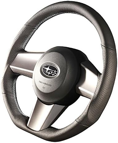 DAMD Subaru steering SS362-D Black Leather × gray stitch