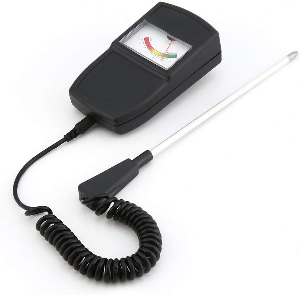 73JohnPol Soil Tester Monitor PH Meter Tester For Agriculture Plants Flowers 2.5-9.0pH Pen Tester for Gardeners Fruit Growers&(color:black)