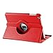 Insten 360-Degree Swivel Leather Case for Apple iPad mini, Red (PAPPIPDMLC20)