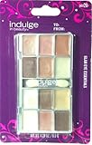 Indulge in Beauty Glam Eye Essentials 12 Well Cream Eyeshadow Palette Girl Party Gift or Stocking Stuffer (6 Packs)