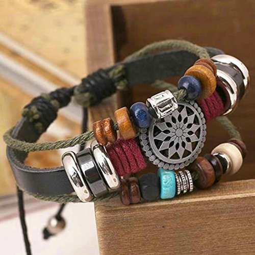Vintage Bohemia Wind Beaded Multilayer Hand Woven Bracelet Handmade Boho Jewelry for Kids (as show) - Thumbnail 2