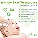 Pupiki Baby Washcloths – Soft Baby Wash Cloths for Face & Body, Gentle on Sensitive Skin – Baby Towels with Bamboo Made from Rayon Fiber & Bonus Machine Washable Bag 10 x 10”