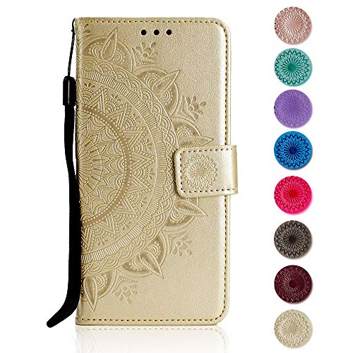 Galaxy A3 2016 Case, The Grafu Leather Case, Premium Wallet Case with [Card Slots] [Kickstand Function] Flip Notebook Cover for Samsung Galaxy A3 2016, Gold