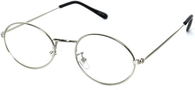 Amazon Glass Studio ラウンド 伊達メガネ おしゃれ 丸メガネ 細縁 Uvカット シルバー ファッション眼鏡 通販