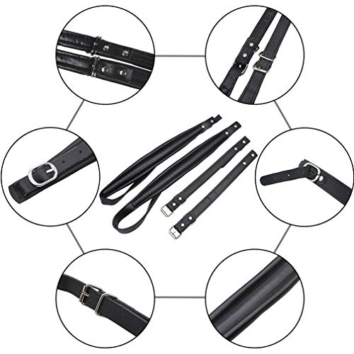 2-Pack Soft Thicken PU Leather Accordion Shoulder Harness Straps Adjustable&Durable Accordion Belt Set for 16-120 Bass Accordions Musical Instrument Accessories - Thumbnail 4