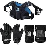 Brine Youth Uprising Starter Lacrosse Set, Black, Small