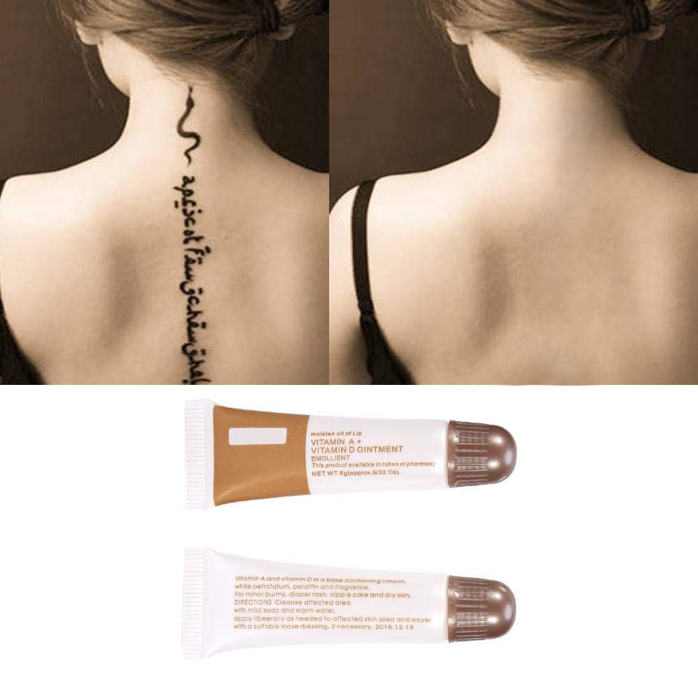 Tattoo Recovery Aftercare Ointment - Vitamin A & D Repairing Cream, 10pcs Permanent Makeup Gel, Anti Scar Treatment