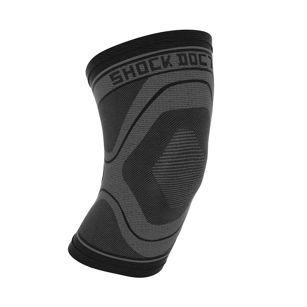 Shock Doctor Compression Knit Knee Sleeve - Black, Large
