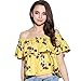 BLDO Women's Summer Ruffle Off Shoulder Floral Cute Loose Blouse Tops