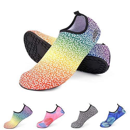 Chillbo Sock It Shoe Me (M 8-9 Men / 9-10.5 Women, Rainbow) (Sanibel Island Shelling Best Time)