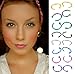 YILIN Nose Hoop Rings,18G 16pcs Stainless Steel Body Jewelry Piercing Nose Ring Hoop,Nose Studs Rings. (A: 16Pcs (18G 8mm Outer Diameter))