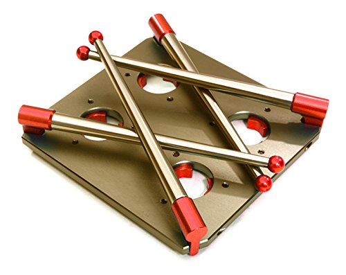 Integy RC Model Hop-ups C27104RED Team Workstation & Shock Rebuild Stand for Shock Size 10mm-16mm