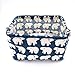 Jacone Kids Storage Bins with Cute Polar Bears Pattern,Waterproof Fabric Storage Baskets with Handles ,Collapsible and Convenient for Nursery and Babies Room